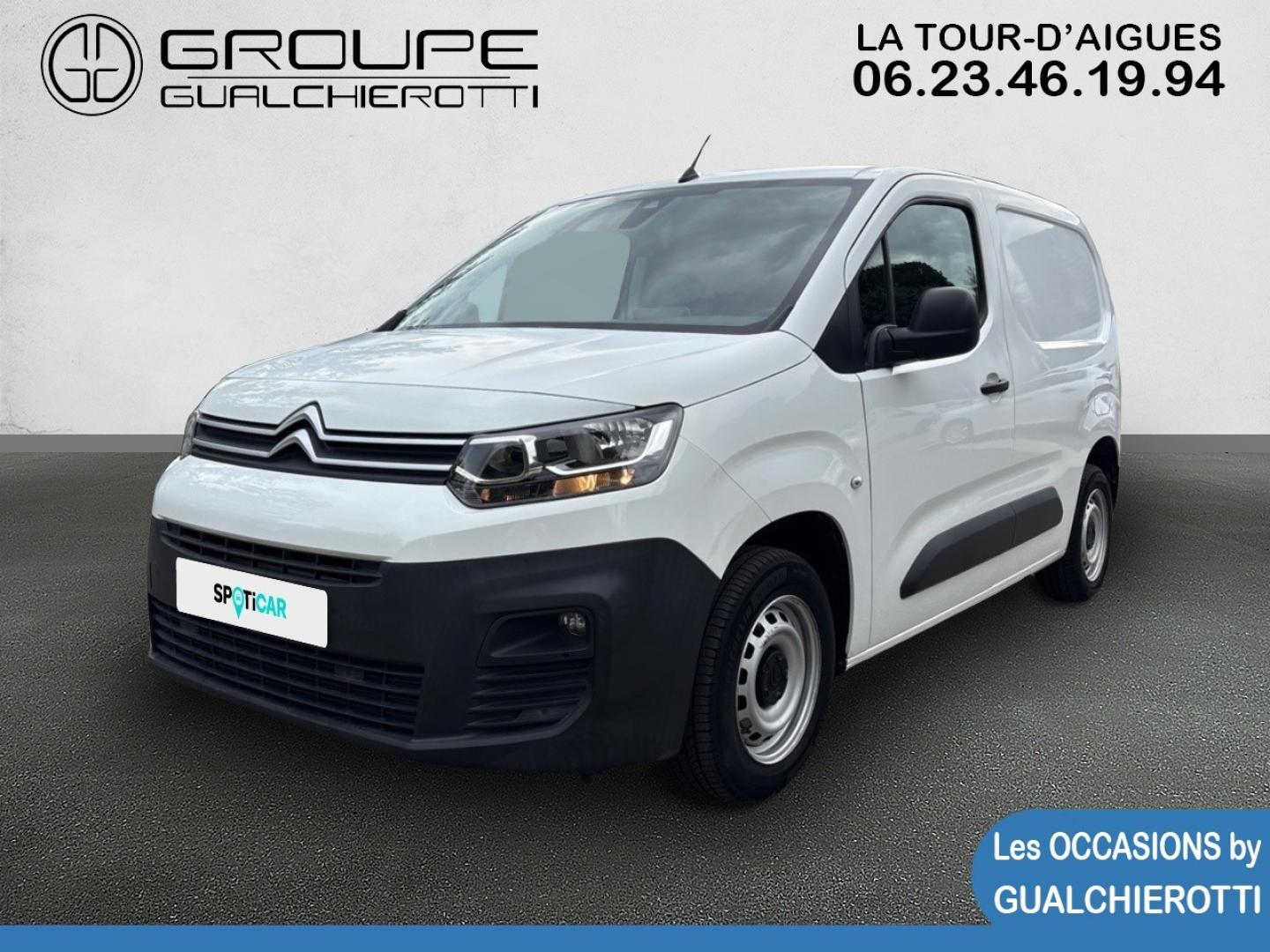 Occasion CITROEN Berlingo Van M 650kg BlueHDi 100 S&S Club BVM5 14990€ - GUALCHIEROTTI La Tour d'Aigue