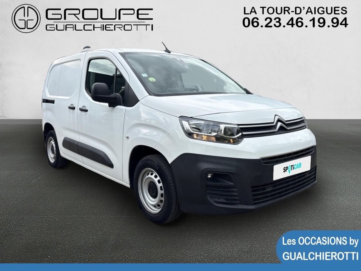 Occasion CITROEN Berlingo Van M 650kg BlueHDi 100 S&S Club BVM5 14990€ - GUALCHIEROTTI La Tour d'Aigue
